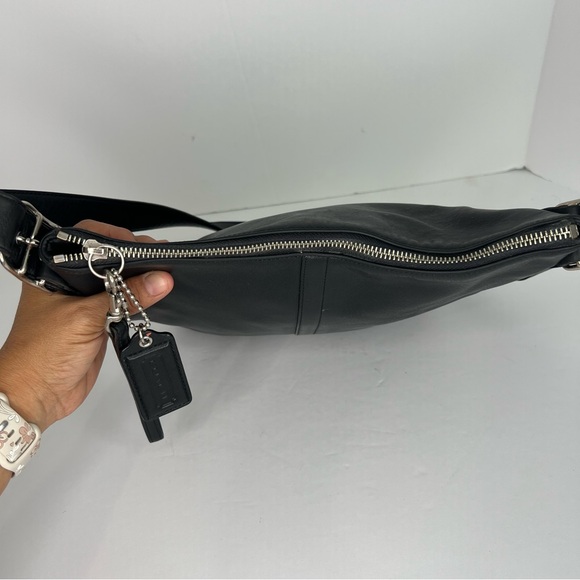 Coach Vintage Genuine Black Leather Legacy Slim Hobo Adjustable Shoulder Bag - Picture 8 of 11